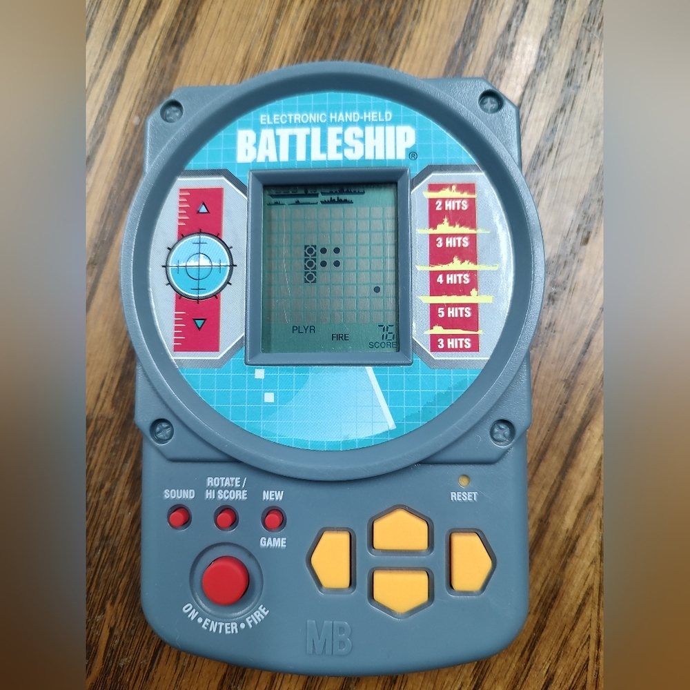 Milton Bradley Electronic Battleship Handheld Game 1995 Model 4633